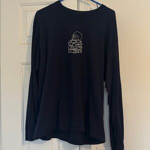 Hand embroidered skull tshirt